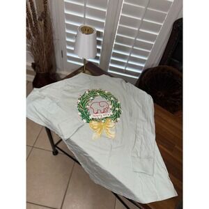 Ivory Ella Elephant T-Shirt Women Long Sleeve Crew Neck, NWT holidays xmas